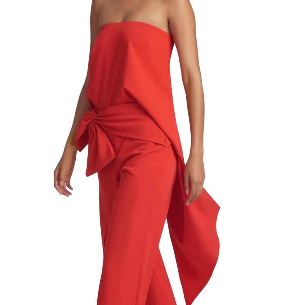 $325 NWT SACHIN & BABI‎ "Haven" Coral Strapless Top w/Long Flowing Tails SIZE 2